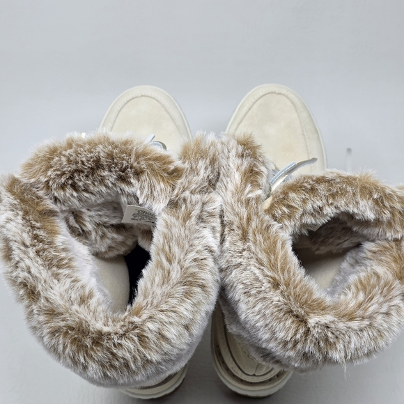 Sperry Women's Torrent Winter Lace Up Snow Boots Ivory STS86831  Size 9 New - Picture 9 of 10